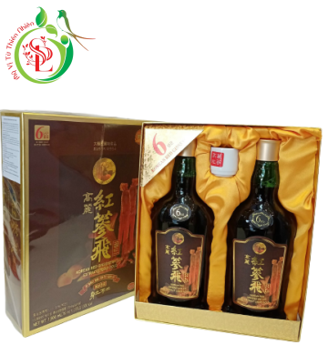 Nước hồng sâm KGS Antler Gold nhung linh chi hộp 2 chai x 750ml